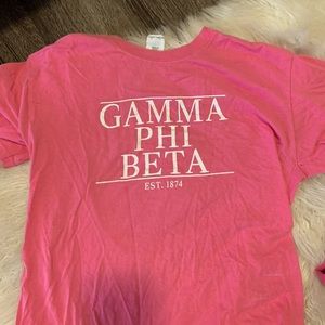 Pink Gamma Phi Beta Tee